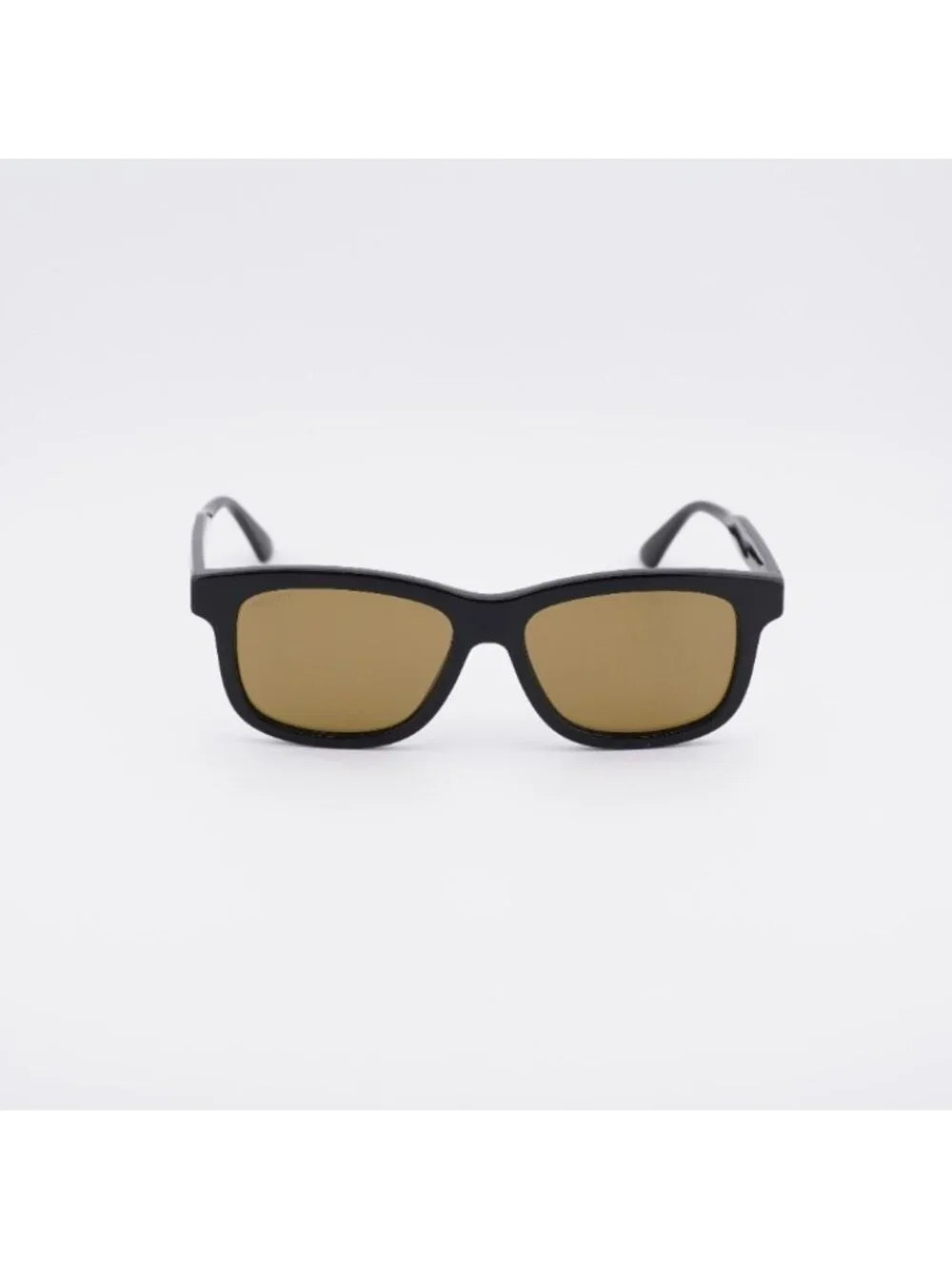 Gucci GG0824S 006 Men Sunglasses Black Rectangle Frame, Brown Lenses